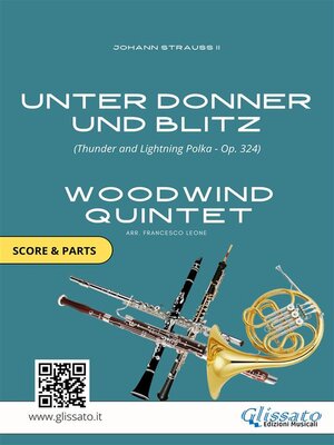 cover image of Woodwind Quintet sheet music--Unter Donner und Blitz (score & parts)